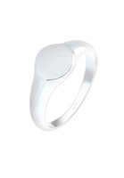 Elli zegelring royal mat geo basic trend 925 zilver Zilver