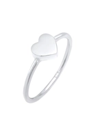 Elli Ring Herz Love Liebe Valentinstag 925 Sterling Silber, 56 mm, silber