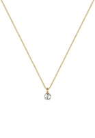 Elli Halskette Solitär Anhänger Swarovski Kristall 925 Silber, Gold, 45 cm, gold, cm