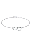 Diamore Armband Herz Anhänger Liebe Diamant (002 ct) 925 Silber