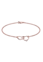 Diamore Armband Herz Anhänger Liebe Diamant (002 ct) 925 Silber
