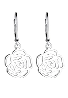 Elli dames uitgesneden roos in 925 sterling zilver verguld