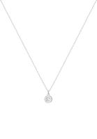 Elli dames plaat initiaal letter S minimaal in 925 sterling zilver