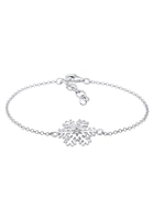 Elli Dames sneeuwvlok hanger speels met kristal in 925 sterling zilver