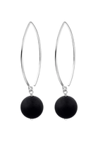 Nenalina Paar Ohrhänger »Ohrhänger Onyx-Kugel 925 Silber«