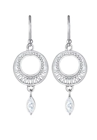 Elli PREMIUM dames ornament met cubic zirconia kristallen marquise in 925 sterling zilver rose gold-plated