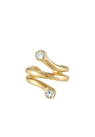 Elli Dames oorklem minimaal met kristallen in 925 sterling zilver