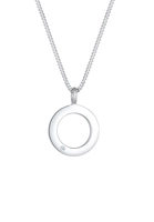 Elli DIAMONDS Dames Cirkel Infinity Diamant (0.015 ct) in 925 Sterling Zilver