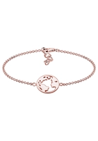 Elli Armband Weltkugel Globus Reise Travel Cut Out 925er Silber