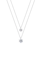 Elli Collierkettchen Layer Swarovski Kristalle rund 925 Silber