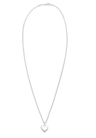 Elli DIAMONDS Dames Hart Uitgesneden Hanger Liefde Elegant met Diamant (0.035 ct.) in 925 Sterling Zilver