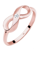 Diamore Diamantring Infinity Unendlich Diamant 003 ct 925 Silber