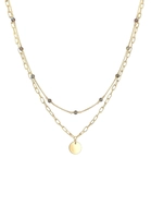 Elli Collierkettchen Layer Gliederkette Labradorit Stein 925er Silber