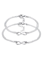 Elli Armband Set Mutter Kind Set Infinity Endlos Symbol 925 Silber