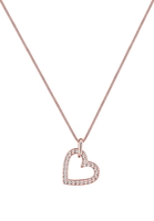 Elli Dames Hart Hanger met Kristallen in 925 Sterling Zilver