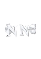 Elli Damesknoop letter N initialen minimaal in 925 sterling zilver