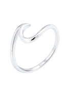 Elli Ring Wellen Wave Strand Trend 925 Sterling Silber, 56 mm, silber