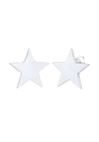 Elli Dames Studs Sterren Mat Astro Basic in 925 Sterling Zilver Verguld
