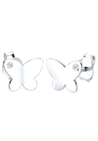 Elli DIAMONDS kinderen vlinder natuur diamant (0.03 ct.) in 925 sterling zilver