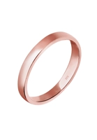 Elli Ring Basic Bandring Trend 925 Sterling Silber, Rosegold, 56 mm, rosegold