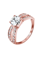 Elli Dames Eenzaam betoverend met kristal in 925 sterling zilver