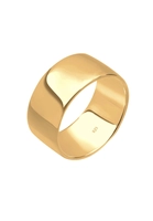 Elli Ring Stacking Bandring Basic Trend 925 Sterling Silber, Gold, 56 mm, gold