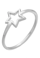 Elli Elli Ring Dames Ster Uitgesneden Symbool in 925 Sterling Zilver