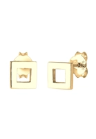 Elli Dames' Basis Minimal Geo Look Vierkante Stud in 925 sterling zilver