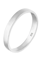 Elli Ring Basic Bandring Trend 925 Sterling Silber, 58 mm, silber