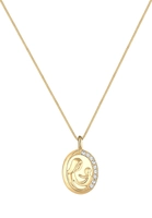 Elli Dames beeldje moeder en kind met kristallen in 925 sterling zilver