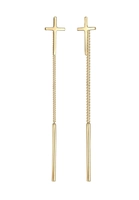 Elli Dames Kruis Hanger Trend in 925 Sterling Zilver