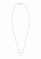 Elli dames erwtenketting cirkel platelet geo ontwerp in 925 sterling zilver verguld