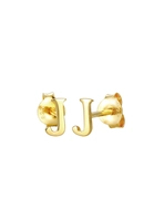 Elli Dames stud letter J initialen minimaal in 925 sterling zilver