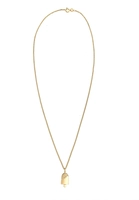 Elli dames curb ketting met popsicle hanger zomers design in 925 sterling zilver verguld