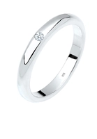 Elli DIAMONDS Dames eenzaam klassiek met diamant (0.03 ct.) in 925 sterling zilver