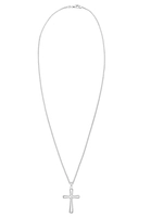 Elli DIAMONDS Dames Kruis Hanger Klassieker met Diamant (0,03 ct) in 925 Sterling Zilver