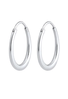 Elli Dames Creolen Hanger Ovaal Basis in 925 Sterling Zilver
