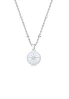 Elli DIAMONDS Damesketting sterdiamant (0,03 ct.) in 925 Sterling Zilver