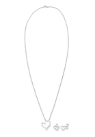 Elli DIAMONDS Dames oorsteker hanger met diamant (0.075 ct.) in 925 sterling zilver