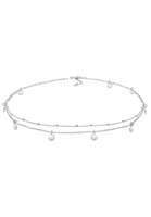 Elli Dames Choker Bol Laagje Look Plaatje in 925 Sterling Zilver