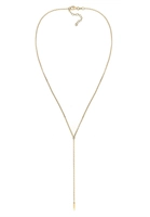 Elli Dames Y-snoer erwt ketting geo design rechthoek in 925 sterling zilver