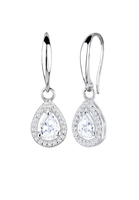 Elli PREMIUM Dames Drop Elegant Sprankelend met Cubic Zirconia Kristallen in 925 Sterling Zilver