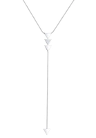 Elli Y-halsketting met kristallen in 925 Sterling Zilver