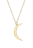 Elli Dames bal ketting sikkelmaan astro hanger 925 zilver