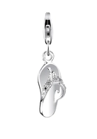 Nenalina Charm Sandaalhanger in 925 Sterling Zilver voor alle gangbare Charmdragers