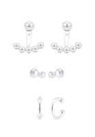 Elli Dames Oorknopjes Bolletjes Geo Basic in 925 Sterling Zilver Verguld