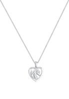 Nenalina Collierkettchen Pferd Anhänger Swarovski Kristalle 925 Silber
