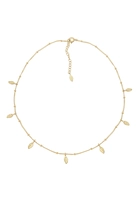 Elli Collierkettchen Choker Kugelkette Federn Boho Trend 925er Silber