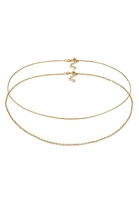 Elli dames choker slangenketting ankerketting basic in 925 sterling zilver roségoud verguld