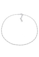 Elli Halskette Choker Figaro Basic Blogger 925 Sterling Silber, 36 cm, silber, cm